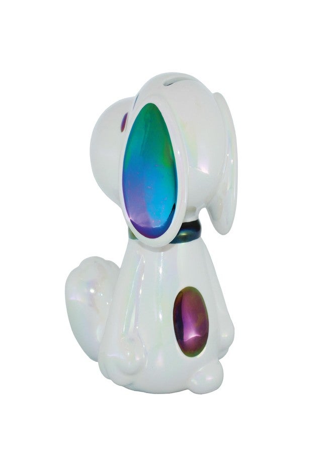 Department 56 Peanuts Snoopy The Beagle Seated Pose Coin Bank, 6.42 Inch, White - Image 5